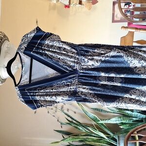 Maurices Blue Paisley Dress